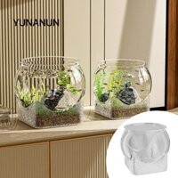Bể cá để bàn YUNANUN, Nâng cao trải nghiệm xem bể cá tròn, 2025 Trang trí cá trang trí bền bỉ đa chức năng