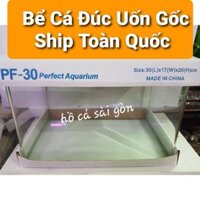 Bể cá ,hồ cá đúc uốn góc 30cm