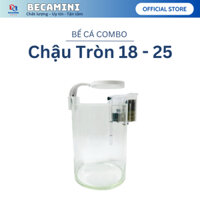 Bể cá mini để bàn COMBO kèm phụ kiện ( ống 18x25 )