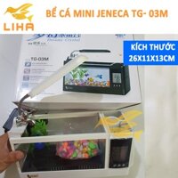 Bể Cá Mini Để Bàn Jeneca TG-03M Kèm Đồng Hồ