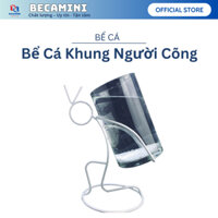 Bể cá mini để bàn người cõng bình