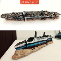 Bể Cá Titanic Tàu Trang Trí Bộ Sưu Tập Nhựa Trang Trí Bể Cá