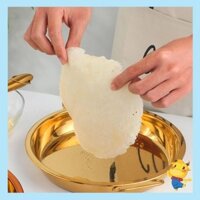 Be > Chảo Inox Có Tay Cầm Nhà Hàng Khay Bánh Món Ăn Nhà Bếp Khay Phục Vụ Để Làm Gia Đình Khay Cơm Hấp