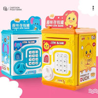 Bé con heo đất mini thông minh với mật khẩu vân tay