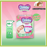 [Bé dưới 5kg] Bỉm - Tã dán Bobby trẻ sơ sinh size XS - Tặng kèm 6 miếng