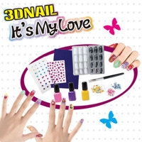 Bé Gái Đồ Chơi Trang Điểm DIY Bộ Làm Móng Tay Trẻ Em Vẽ Graffiti Đồ Chơi Trang Điểm Đồ Chơi Giáo Dục