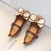 Bé Gái Giày Da Nhỏ 2023 Mùa Xuân Đế Mềm Trẻ Em Giày Công Chúa Phiên Bản Hàn Quốc Phong Cách Chanel Nơ Giày Hợp Thời Trang 2.27