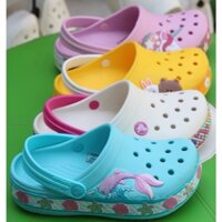 Bé gái: Giày dép crocs - dép sục nhựa crocs band Funlap Disney cho bé gái, chống trơn trượt, chống hôi chân, Full box