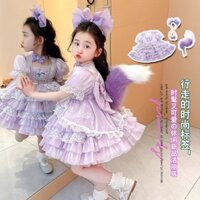 Bé Gái Gothic Đầm Mùa Hè Ngôi Sao Đầm Công Chúa Phù Hợp Với Lingna Belle Váy Sinh Nhật Trẻ Em
