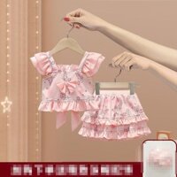 Bé Gái Mùa Xuân Nóng Đi Biển Kỳ Nghỉ Chia Đồ Bơi 2025 Bé Gái Ngọt Ngào Dễ Thương Màu Hồng Đồ Bơi Hàng Có Sẵn✨2025✨0402