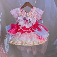 Bé Gái Ngựa Nhỏ Pony 2025 Đầm Công Chúa Phong Cách Mới Trẻ Em Gothic Đầm Bé Sinh Nhật Váy Pettiskirt