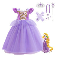 Bé Gái Repunzel Trang Phục Công Chúa Màu Tím Váy Công Chúa Cho Bé Gái Lạ Mắt Trang Phục Quần Áo Cho Halloween Cosplay Đảng