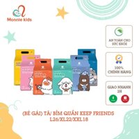 (BÉ GÁI) TÃ/ BỈM QUẦN KEEP FRIENDS L26/XL22/XXL18