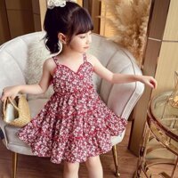Bé Gái Váy Trẻ Em Đầm Bé Gái Quần Áo Không Tay Mùa Hè Đầm Hoa Mùa Hè Đầm Công Chúa Bé Gái Trang Phục