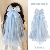 Bé Gái Veil Công Chúa Đồ Trang Trí Vương Miện Elsa Elsa Kẹp Mũ Trẻ Em Nơ Streamer Bé Gái Thẻ
