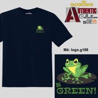 Be GREEN, mã logo.g188. Áo thun nam nữ in logo đẹp. Áo phông GOKING cho cặp đôi, gia đình, đội nhóm, đồng phục công ty - Navy, vải thun lạnh - XL