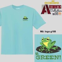 Be GREEN, mã logo.g188. Áo thun nam nữ in logo đẹp. Áo phông GOKING cho cặp đôi, gia đình, đội nhóm, đồng phục công ty - Biển, vải thun lạnh - S