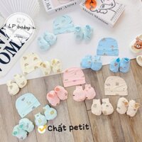 [Bé Hoa Ất Tỵ] Set quà sơ sinh Xanh đại dương tặng bé trai, bé gái đầy tháng, thôi nôi màu hồng phấn mix sẵn cao cấp-9