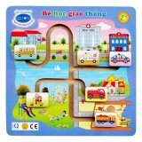 Bé học giao thông bằng gỗ Winwintoys 69292