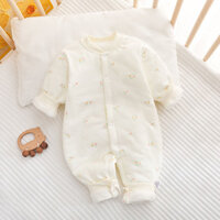 Bé jumpsuit mùa xuân Và Mùa Thu Chiến Quốc Jumpsuit sơ sinh jumpsuit mùa xuân mới và mùa thu dễ thương đi chơi jumpsuit