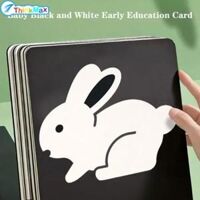 Bé kích thích thị giác thẻ độ tương phản cao THẺ FLASH sơ sinh phát triển não bộ đồ chơi cho bé 0-36 tháng