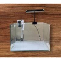 Bể kính đúc uốn góc [Kích thước: 40*23*25cm] Bể cá cảnh | Hồ thủy sinh và đèn kẹp