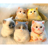 Bé Mèo Dẻo Squishy Siêu Cute, Mèo Béo GrowTech Trang Trí Văn Phòng Cực Xinh, Toy Giảm Stress