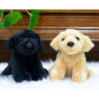 BE MY - THÚ NHỒI BÔNG MÔ PHỎNG - CÚN LABRADOR - 5 INCHES - VÀNG / ĐEN