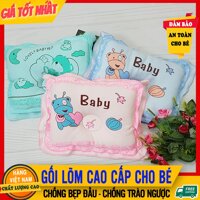 [BÉ NGỦ SÂU] Gối Cho Trẻ Sơ Sinh Gối Lõm Cao Cấp Cho Bé Kio Kio - Chống Méo Đầu Bẹp Đầu Nghẹo Cổ Chống Trào Ngược- Gối Cho Em Bé Nằm Ngủ Ngon (Rẻ Và Tốt Hơn Gối Cao Su Non Cho Bé Gối Đinh Lăng) - Gối Lõm Kio Kio - BEMAMA [bonus]