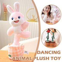 Bé Nhảy Múa Thỏ Búp Bê Hát Sang Trọng Đồ Chơi Học Búp Bê Kính Trẻ Em Sinh Nhật Bunny Và J8