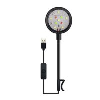Bể Nhỏ Đèn Bể Cá Nhỏ Đèn LED Đèn Thực Vật Thủy Sinh Tảo Đèn Bể USB Mini Lấp Đầy Ánh Sáng Chống Nước