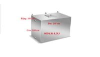 Bể nước inox 2000 lít ( 2 m3) – tùy chỉnh kích thước theo thiết kế