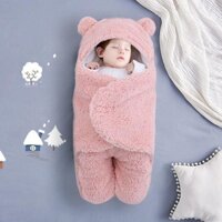 Bé Ôm Chăn Thu Đông Dày Túi Ngủ Sơ Sinh Quấn Bé Sơ Sinh Chống Bất Ngờ Swaddle Đi Chơi Quilt