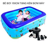 Bể phao bơi 1m5 3 tầng hàng đẹp