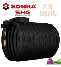 Bể Phốt Tự Hoại 3 Ngăn Septic Sơn Hà Xanh 2200L Ngang SHC 2200SE N