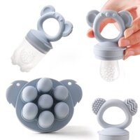 Bé Silicone Thực Phẩm Trái Cây Miếng Dán Núm Vú Giả Ăn Phụ Trợ Hộp Bảo Quản Thực Phẩm Cho Ăn Bổ Sung Thực Phẩm Dụng Cụ