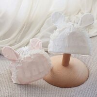 Bé Sơ Sinh Mũ Mùa Hè Dễ Thương Rỗng Mũ Bé Gái Cotton Nguyên Chất Công Chúa Nhỏ Mũ Thoáng Mát Ren Thỏ Tai Ngực Mũ Cửa