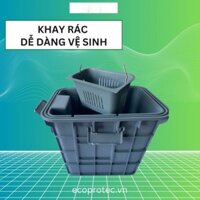 Bể Tách Mỡ Bẫy Mỡ 25L Có Khoá Cho Gia Đình Chung Cư Bể Lọc Mỡ Bồn Rửa Bát Có Chốt Ngăn Mùi Côn Trùng Bể Bẫy Mỡ