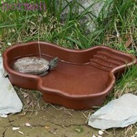 Bể tắm bò sát NORMAN, di động với bát nước bò sát dốc, chậu cảnh quan Chống trượt Đĩa ăn cho rùa có thể tái sử dụng Scorpion