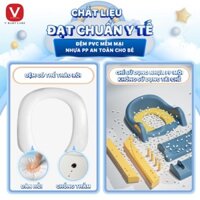 Bệ thu nhỏ bồn cầu có thang đi vệ sinh cho bé V-BABY W2S và W1 - hàng chuẩn cao cấp nhất thị trường
