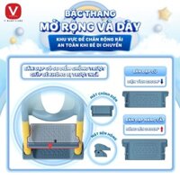 Bệ thu nhỏ bồn cầu có thang đi vệ sinh cho bé V-BABY W2S và W1 - hàng chuẩn cao cấp nhất thị trường