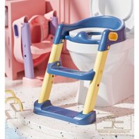 Bệ thu nhỏ bồn cầu đi vệ sinh cho bé - Có Thang ( hàng chuẩn cao cấp nhất thị trường ) - Rèn luyện bé tự lập