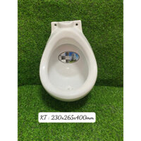 Bệ tiểu nam treo tường , bồn tiểu nam chất liệu sứ thông dụng ( tặng ốc treo )