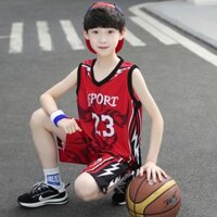 Bé Trai Bóng Rổ Đồng Phục Phù Hợp Với Trẻ Em Vừa Lớn Trẻ Em Nhanh Khô Tập Phù Hợp Với Áo Thể Thao Áo Sơ Mi Tay Ngắn 3.124