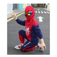 Bé Trai Người Nhện Quần Áo Trẻ Em Xuân Thu Hai Mảnh Phù Hợp Với Trẻ Em Thể Thao Trẻ Em Quần Áo Mùa Xuân Siêu Nhân Quần Áo 029