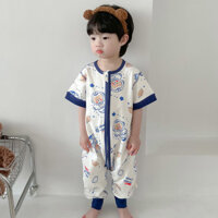 Bé Trai Túi Ngủ Tay Ngắn Trẻ Em Phong Cách Mỏng Bé Gái Một Mảnh Homewear Bộ Đồ Ngủ Nhỏ Vừa Trẻ Em Dây Kéo Điều Hòa Quần Áo Bé Trai Túi Ngủ Tay Ngắn Trẻ Em Phong Cách Mỏng Bé Gái Một Mảnh Homewear Bộ Đồ Ngủ Nhỏ Vừa Trẻ Em Dây Kéo Không Khí-Quần áo điều hòa