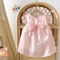Bé & trẻ em thời trang quần áo trẻ em bodysuits bé váy mùa hè bé gái Jumpsuit Trung Quốc phong cách lưới công chúa sơ sinh ngắn tay áo trăm ngày bò phù hợp với Butt quấn quần áo