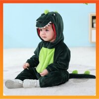 Bé Unisex Romper Dễ Thương Xanh Khủng Long Động Vật Áo liền quần Anime Cosplay Khâu Sư Tử Trang Phục Sơ Sinh Hoạt Hình Bộ Đồ Ngủ Cho Trẻ Em Bé Trai Bé Gái