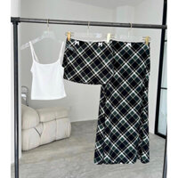 Beachclub- chân váy thun dài y2k