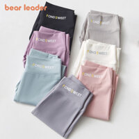 BEAR LEADER Gấu Leader Mùa Hè Quần Cá Mập Mỏng 4 Đến 10 Tuổi Bé Gái Mặc Màu Kẹo Thanh Thiếu Niên Quần Legging Trẻ Em Đáy Mỏng